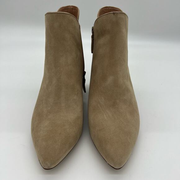 Cole Haan Elyse Bootie Chelsea Ankle Boot Women’s Size 7.5 Cream Suede Fall - Picture 3 of 12